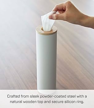 Amazon.com: Yamazaki Home Rin Reusable Round Tissue Case, Car